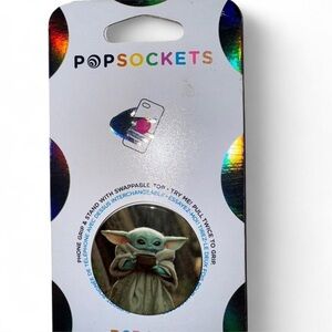 PopSocket Phone Grip - Baby Yoda with Holographic Accents Brand New